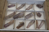 Natural Smokey Amethyst Crystals x 13 From Chiredzi, Zimbabwe - Toprock Gemstones and Minerals 