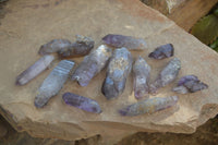 Natural Smokey Amethyst Crystals x 13 From Chiredzi, Zimbabwe - Toprock Gemstones and Minerals 