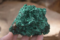 Natural Silky Malachite Specimens x 6 From Kasompe, Congo - Toprock Gemstones and Minerals 