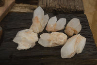 Natural Castle Quartz Crystals x 6 From Madagascar - Toprock Gemstones and Minerals 