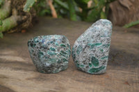 Polished Rare Emerald Mica In Matrix Free Forms x 6 From Mutoko, Zimbabwe - Toprock Gemstones and Minerals 
