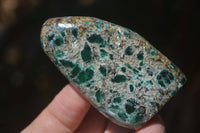 Polished Rare Emerald Mica In Matrix Free Forms x 6 From Mutoko, Zimbabwe - Toprock Gemstones and Minerals 