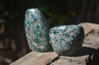 Polished Rare Emerald Mica In Matrix Free Forms x 6 From Mutoko, Zimbabwe - Toprock Gemstones and Minerals 
