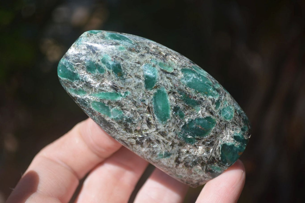 Polished Rare Emerald Mica In Matrix Free Forms x 6 From Mutoko, Zimbabwe - Toprock Gemstones and Minerals 