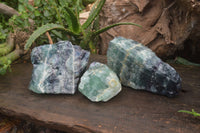 Natural Watermelon Fluorite Cobbed Specimens x 3 From Uis, Namibia - Toprock Gemstones and Minerals 