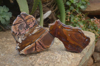 Polished On One Side Nguni Jasper x 2 From Prieska, South Africa - Toprock Gemstones and Minerals 