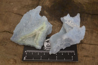 Natural Etched Blue Chalcedony Specimens x 12 From Nsanje, Malawi - Toprock Gemstones and Minerals 