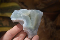 Natural Etched Blue Chalcedony Specimens x 12 From Nsanje, Malawi - Toprock Gemstones and Minerals 