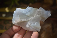 Natural Etched Blue Chalcedony Specimens x 12 From Nsanje, Malawi - Toprock Gemstones and Minerals 