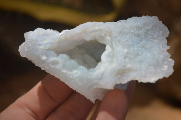Natural Etched Blue Chalcedony Specimens x 12 From Nsanje, Malawi - Toprock Gemstones and Minerals 