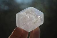 Polished Window Amethyst Quartz Crystals x 4 From Akansobe, Madagascar - Toprock Gemstones and Minerals 