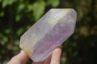 Polished Window Amethyst Quartz Crystals x 4 From Akansobe, Madagascar - Toprock Gemstones and Minerals 