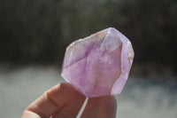Polished Window Amethyst Quartz Crystals x 4 From Akansobe, Madagascar - Toprock Gemstones and Minerals 