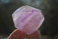 Polished Window Amethyst Quartz Crystals x 4 From Akansobe, Madagascar - Toprock Gemstones and Minerals 