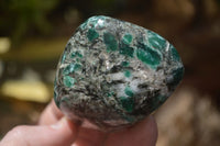 Polished Rare Emerald Mica In Matrix Standing Free Forms x 6 From Mutoko, Zimbabwe - Toprock Gemstones and Minerals 