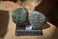 Polished Rare Emerald Mica In Matrix Standing Free Forms x 6 From Mutoko, Zimbabwe - Toprock Gemstones and Minerals 
