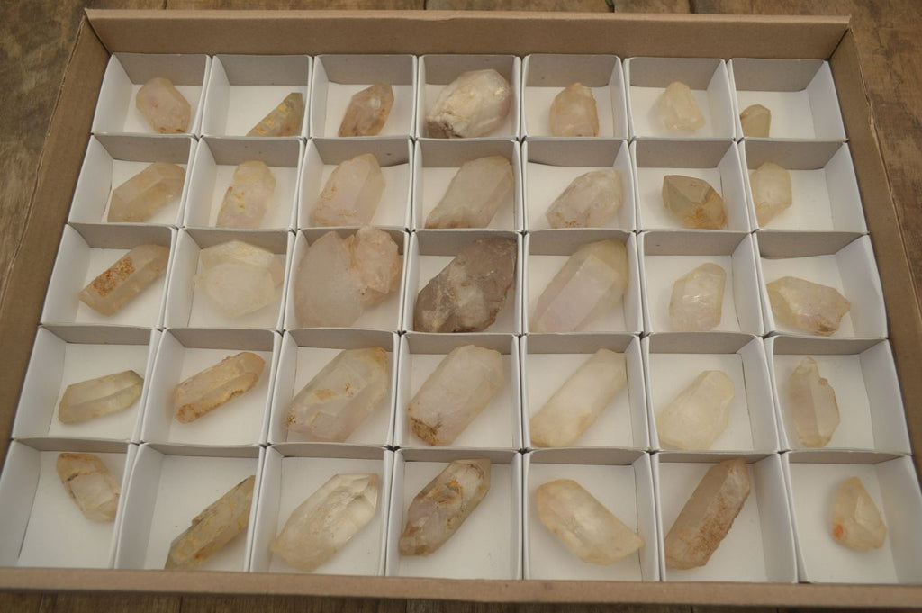Natural Assortment Of Quartz Crystals x 35 From Southern Africa - Toprock Gemstones and Minerals 
