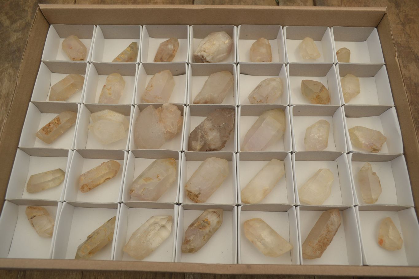 Natural Assortment Of Quartz Crystals x 35 From Southern Africa - Toprock Gemstones and Minerals 