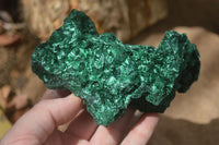 Natural Silky Malachite Specimens x 2 From Kasompe, Congo - Toprock Gemstones and Minerals 