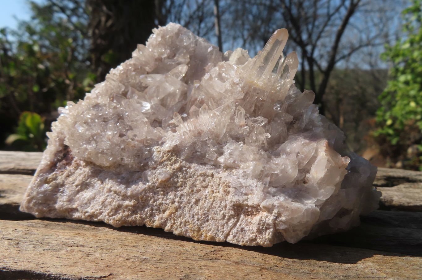 Natural Clear Quartz Crystal Clusters x 4 From Madagascar - Toprock Gemstones and Minerals 