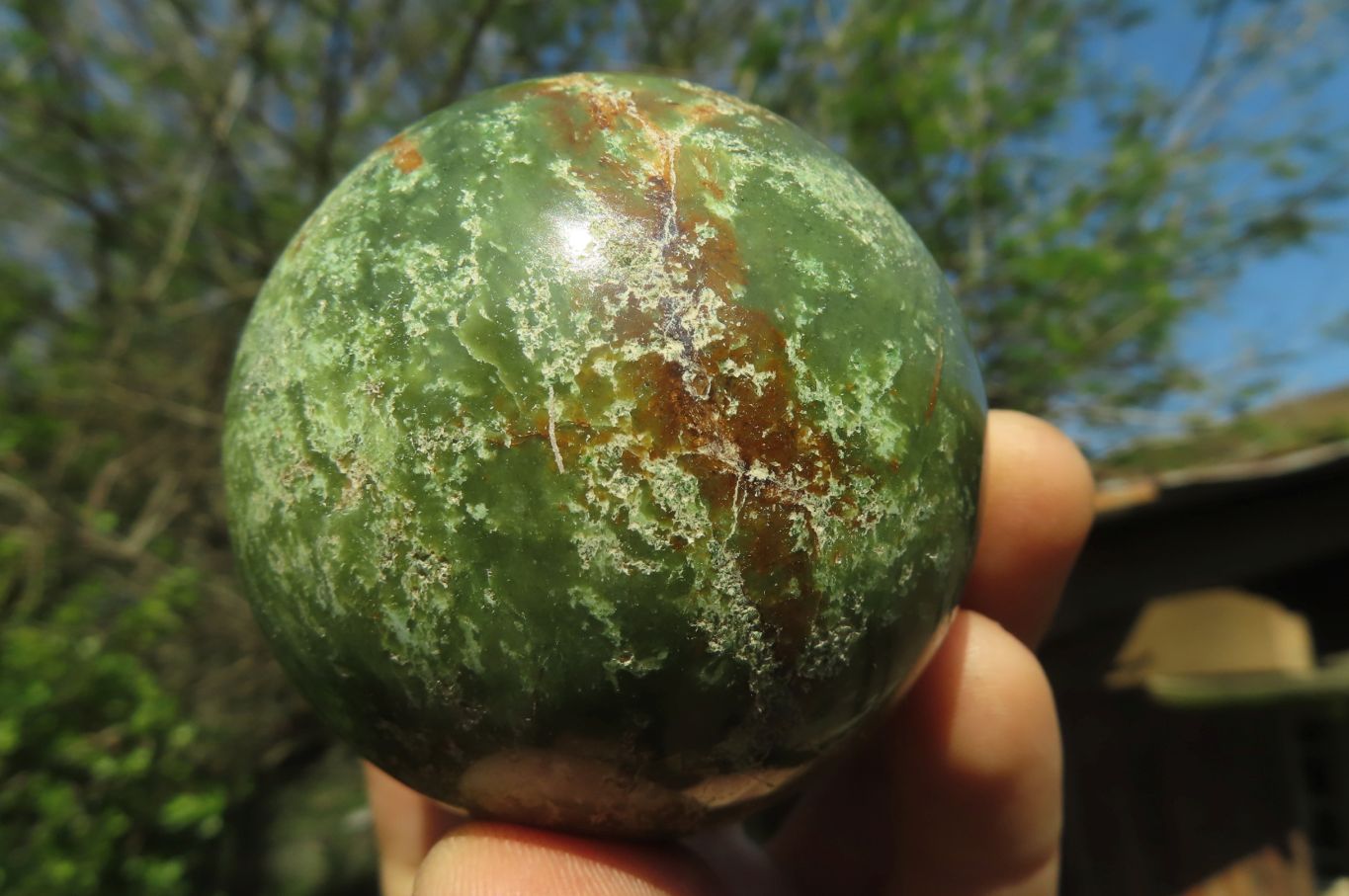 Polished Chrysoprase Spheres x 6 From Ambatondrazaka, Madagascar - Toprock Gemstones and Minerals 