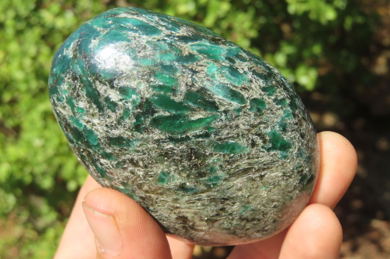 Polished Rare Emerald Mica In Matrix Free Forms x 6 From Mutoko, Zimbabwe - Toprock Gemstones and Minerals 