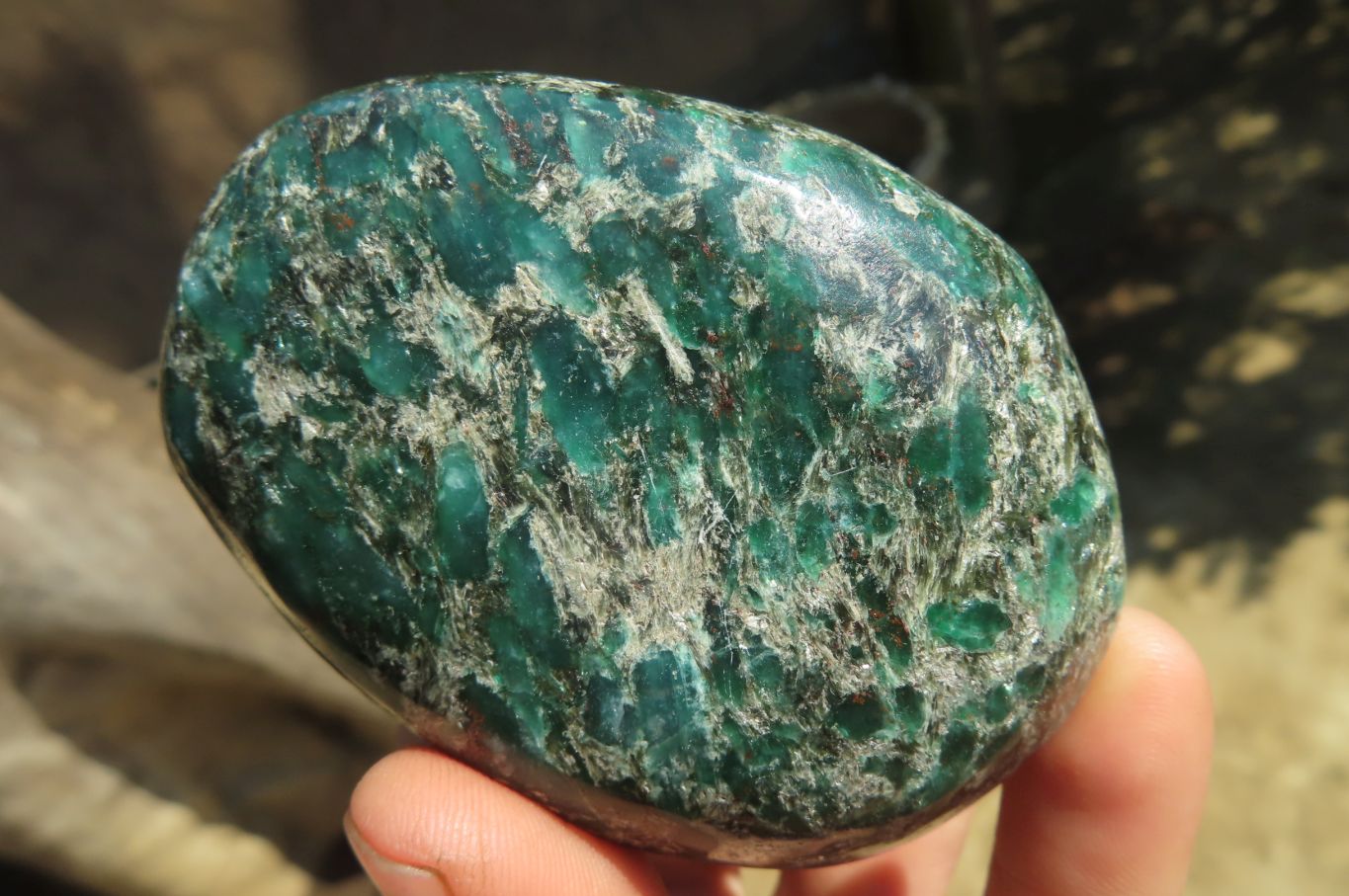 Polished Rare Emerald Mica In Matrix Free Forms x 6 From Mutoko, Zimbabwe - Toprock Gemstones and Minerals 