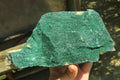 Natural Crystalline Malachite Specimens x 2 From Congo - Toprock Gemstones and Minerals 