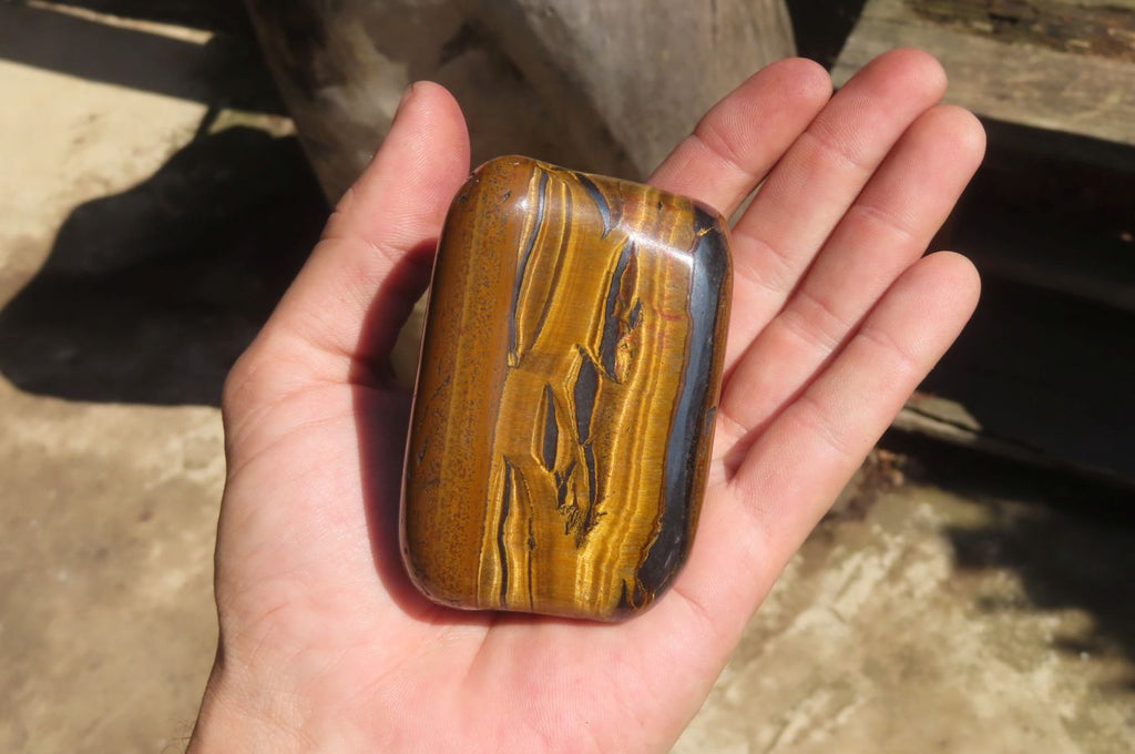 Polished Tiger's Eye Free Forms x 4 From Prieska, South Africa - Toprock Gemstones and Minerals 