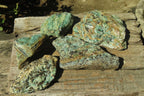 Natural Kyanite In Fuchsite Matrix Specimens x 5 From Zimbabwe - Toprock Gemstones and Minerals 