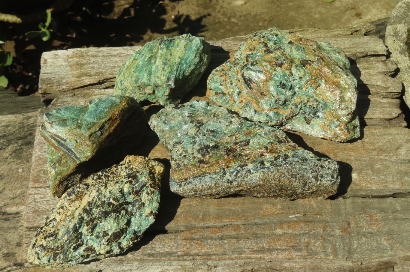 Natural Kyanite In Fuchsite Matrix Specimens x 5 From Zimbabwe - Toprock Gemstones and Minerals 