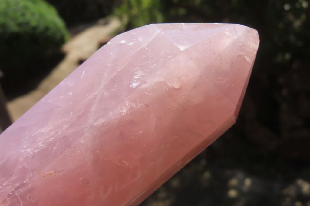 Polished Double Terminated Rose Quartz Points x 2 From Madagascar - Toprock Gemstones and Minerals 