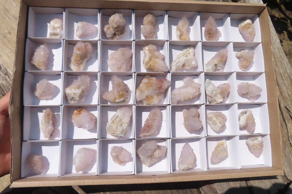 Natural Amethyst Spirit Quartz Crystals x 35 From Boekenhouthoek, South Africa - Toprock Gemstones and Minerals 