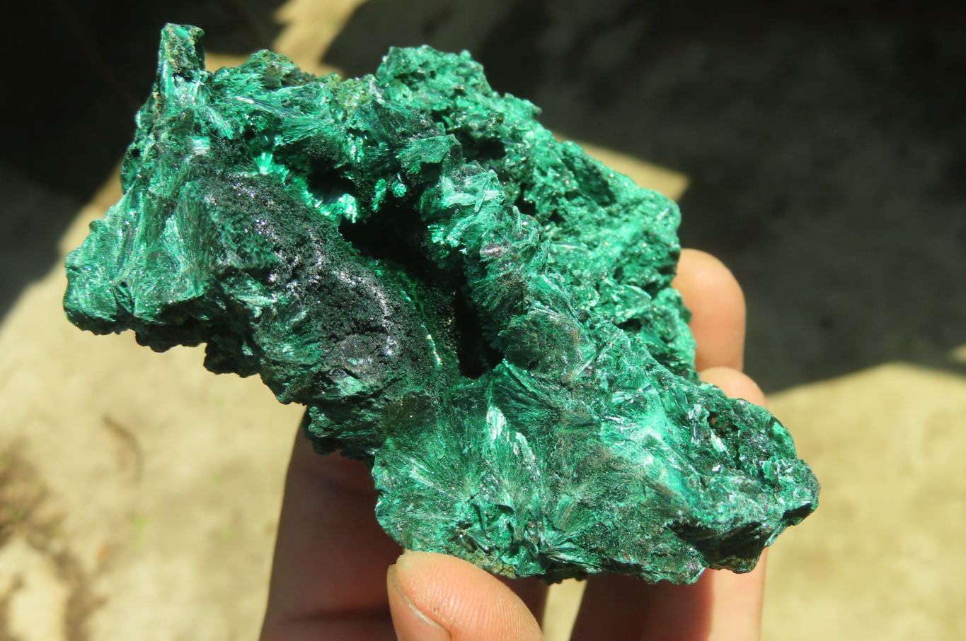 Natural Silky Malachite Specimens x 3 From Kasompe, Congo - Toprock Gemstones and Minerals 