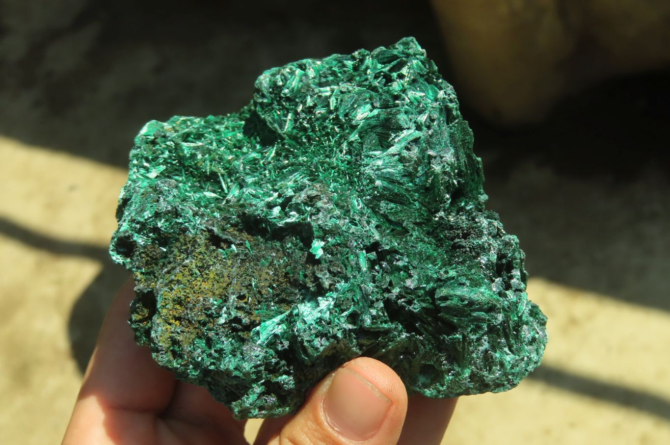 Natural Silky Malachite Specimens x 3 From Kasompe, Congo - Toprock Gemstones and Minerals 