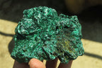 Natural Silky Malachite Specimens x 3 From Kasompe, Congo - Toprock Gemstones and Minerals 