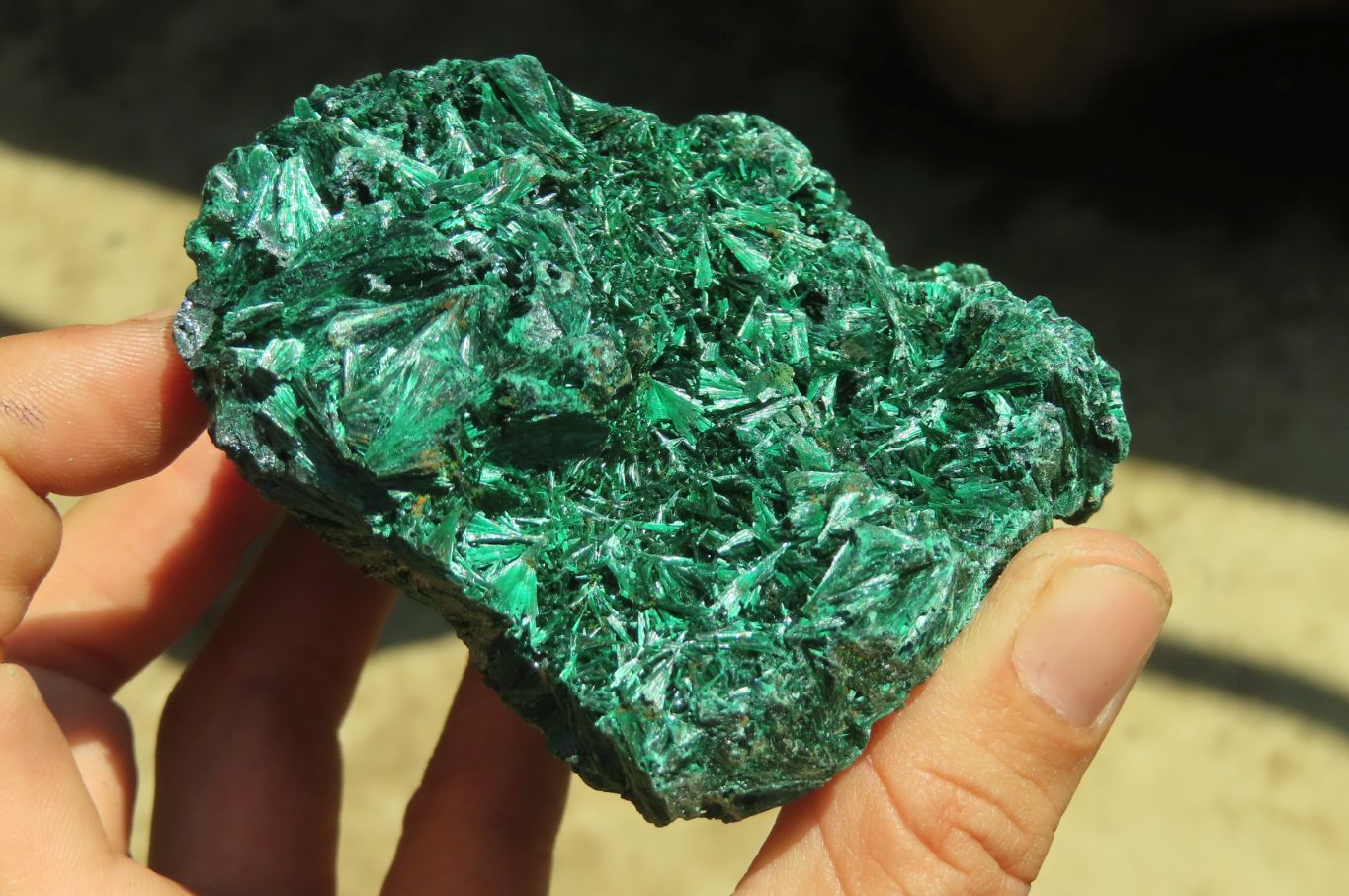 Natural Silky Malachite Specimens x 3 From Kasompe, Congo - Toprock Gemstones and Minerals 