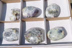 Polished Dendritic Opal Standing Free Forms x 6 From Moralambo, Madagascar - Toprock Gemstones and Minerals 