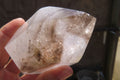 Polished Smokey Window Quartz Crystals x 3 From Madagascar - Toprock Gemstones and Minerals 