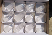 Polished Clear Quartz Points x 12 From Madagascar - Toprock Gemstones and Minerals 