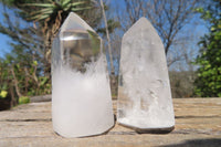 Polished Clear Quartz Points x 12 From Madagascar - Toprock Gemstones and Minerals 