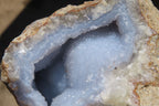 Natural Blue Lace Agate Geode Specimens x 2 From Nsanje, Malawi - Toprock Gemstones and Minerals 