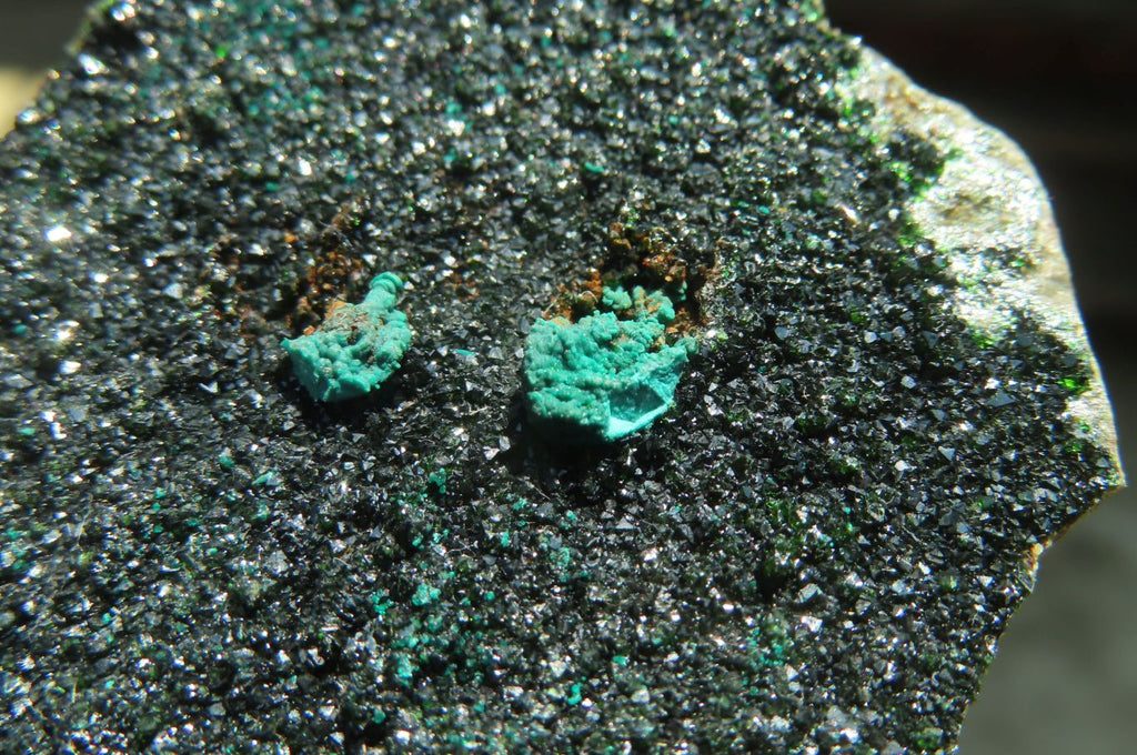 Natural Libethenite Crystals On Dolomite Matrix Specimens x 4 From Shituru, Congo - Toprock Gemstones and Minerals 