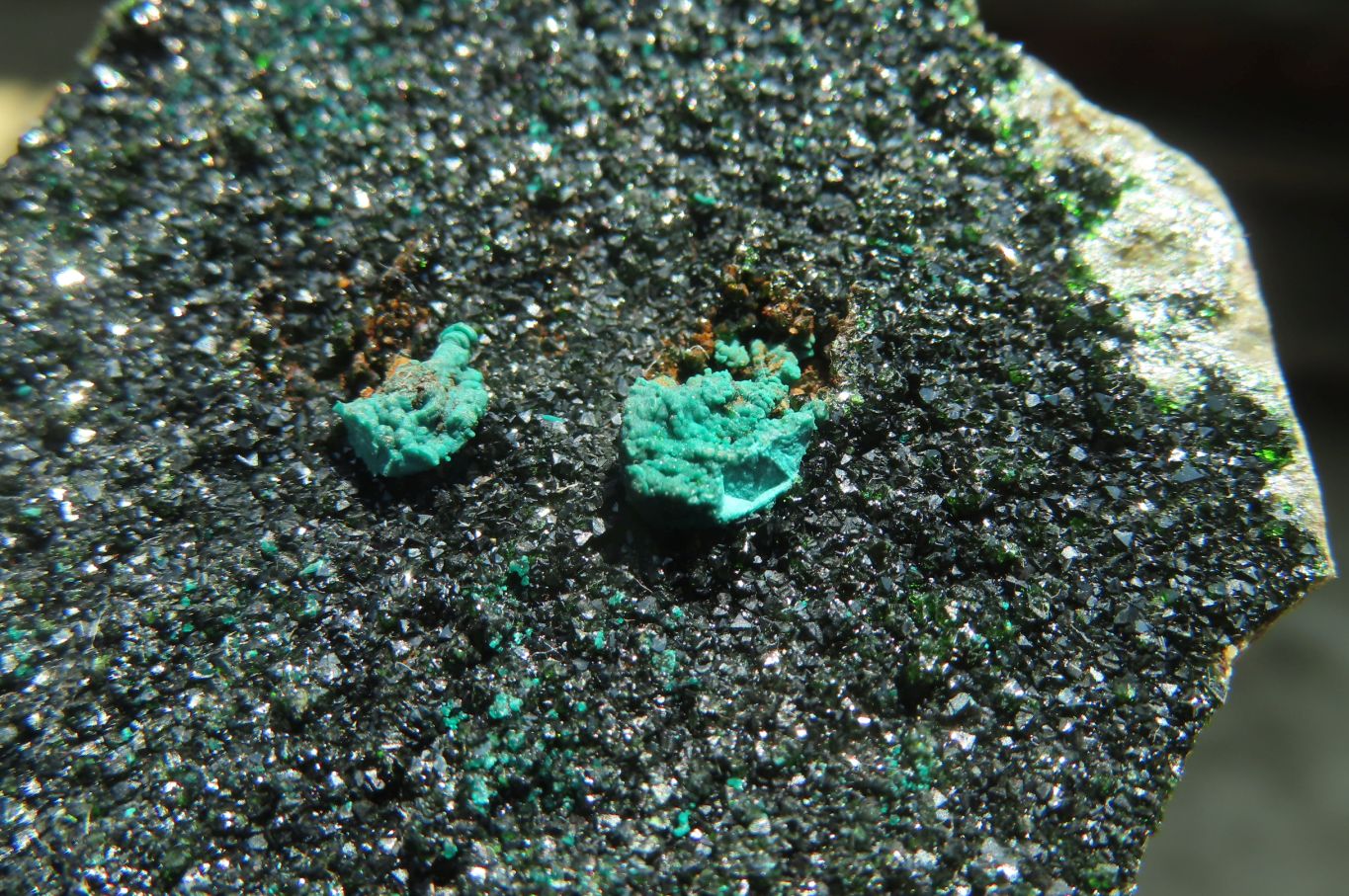 Natural Libethenite Crystals On Dolomite Matrix Specimens x 4 From Shituru, Congo - Toprock Gemstones and Minerals 