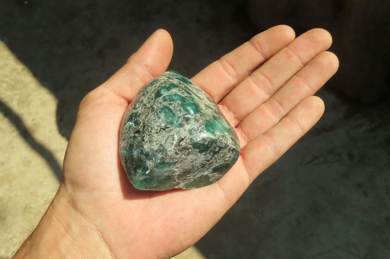 Polished Rare Emerald Mica In Matrix Standing Free Forms x 4 From Mutoko, Zimbabwe - Toprock Gemstones and Minerals 