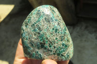 Polished Rare Emerald Mica In Matrix Standing Free Forms x 4 From Mutoko, Zimbabwe - Toprock Gemstones and Minerals 