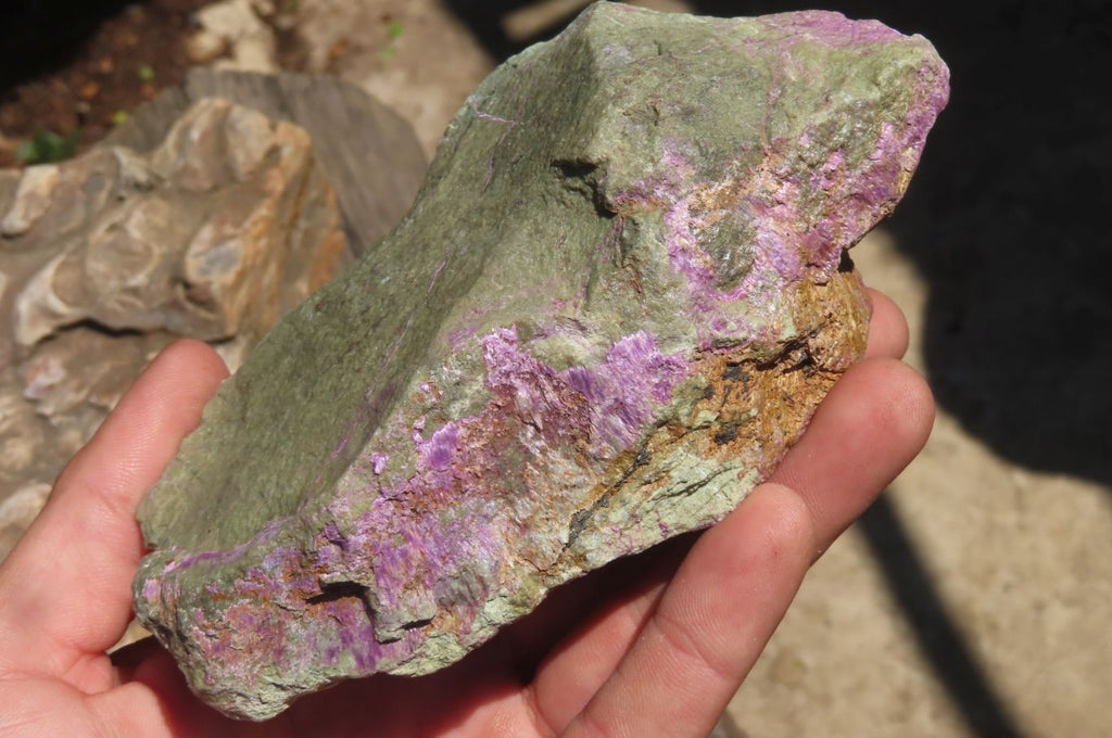 Natural Stichtite Cobbed Specimens x 3 From Barberton, South Africa - Toprock Gemstones and Minerals 