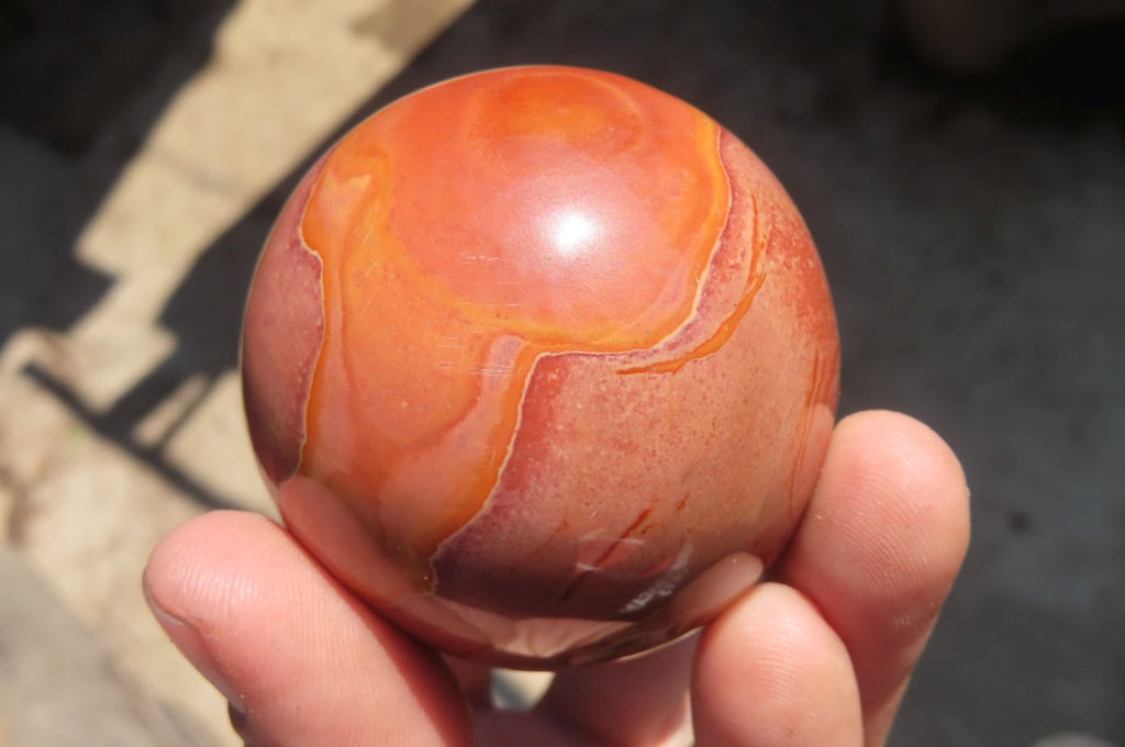 Polished Polychrome Jasper Spheres x 6 From Madagascar - Toprock Gemstones and Minerals 