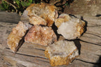 Natural Limonite Quartz Specimens x 5 From Zambia - Toprock Gemstones and Minerals 