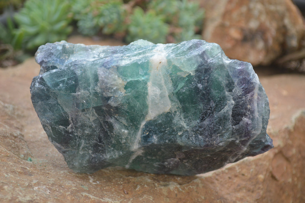 Natural Watermelon Fluorite Cobbed Specimens x 3 From Uis, Namibia - Toprock Gemstones and Minerals 